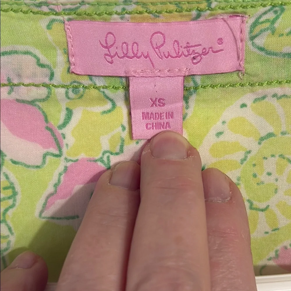 Lilly Pulitzer Green Floral Tunic - XS - Picture 2 of 13